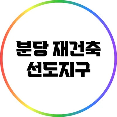 분당 재건축 선도지구