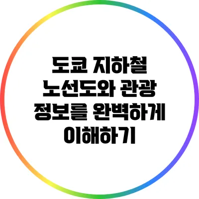도쿄 지하철 노선도와 관광 정보를 완벽하게 이해하기