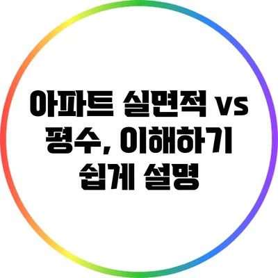 아파트 실면적 vs 평수, 이해하기 쉽게 설명