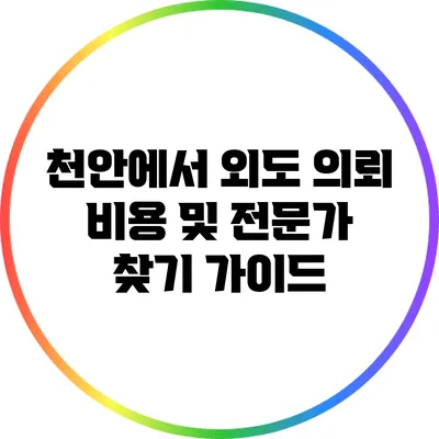 천안에서 외도 의뢰 비용 및 전문가 찾기 가이드