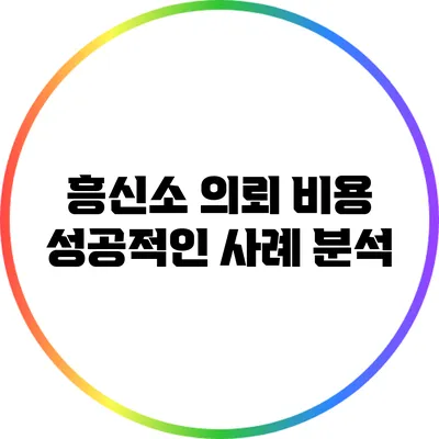 흥신소 의뢰 비용: 성공적인 사례 분석