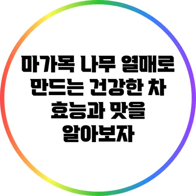 마가목 나무 열매로 만드는 건강한 차: 효능과 맛을 알아보자