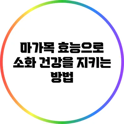 마가목 효능으로 소화 건강을 지키는 방법