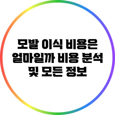모발 이식 비용은 얼마일까? 비용 분석 및 모든 정보