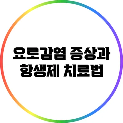 요로감염 증상과 항생제 치료법